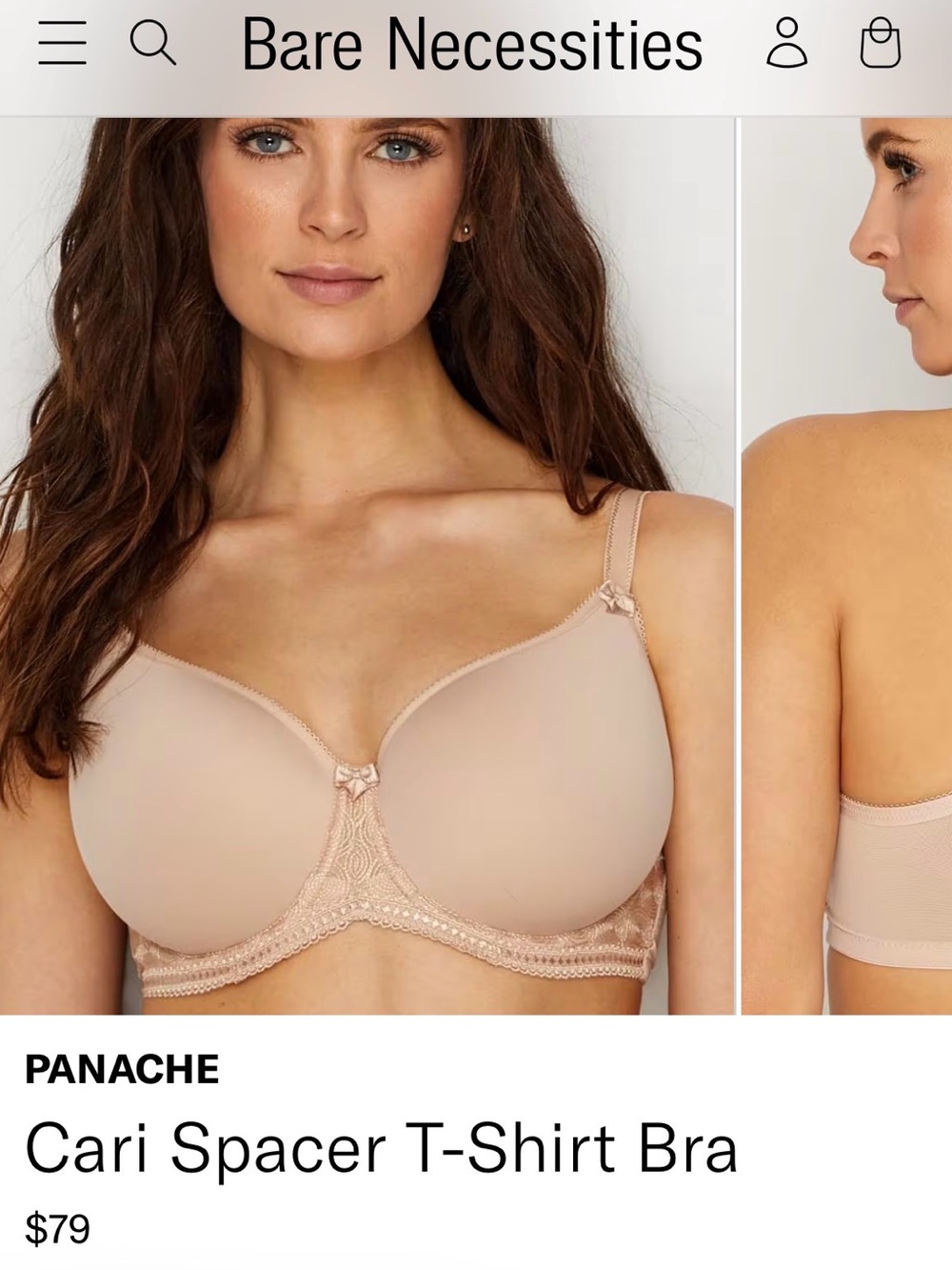 Panache Cari Spacer T-Shirt Bra — Light Nude